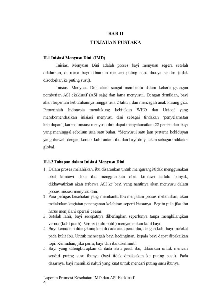 Panduan Inisiasi Menyusu Dini dan ASI