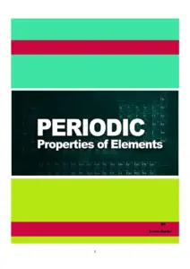 Periodic Properties Study Notes for NEET