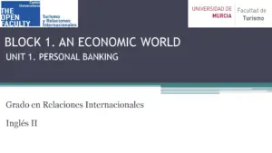 Personal Banking Notes for International Relations