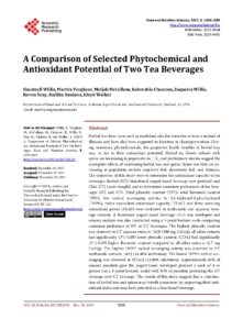 Phytochemical and Antioxidant Potential of Herbal Teas