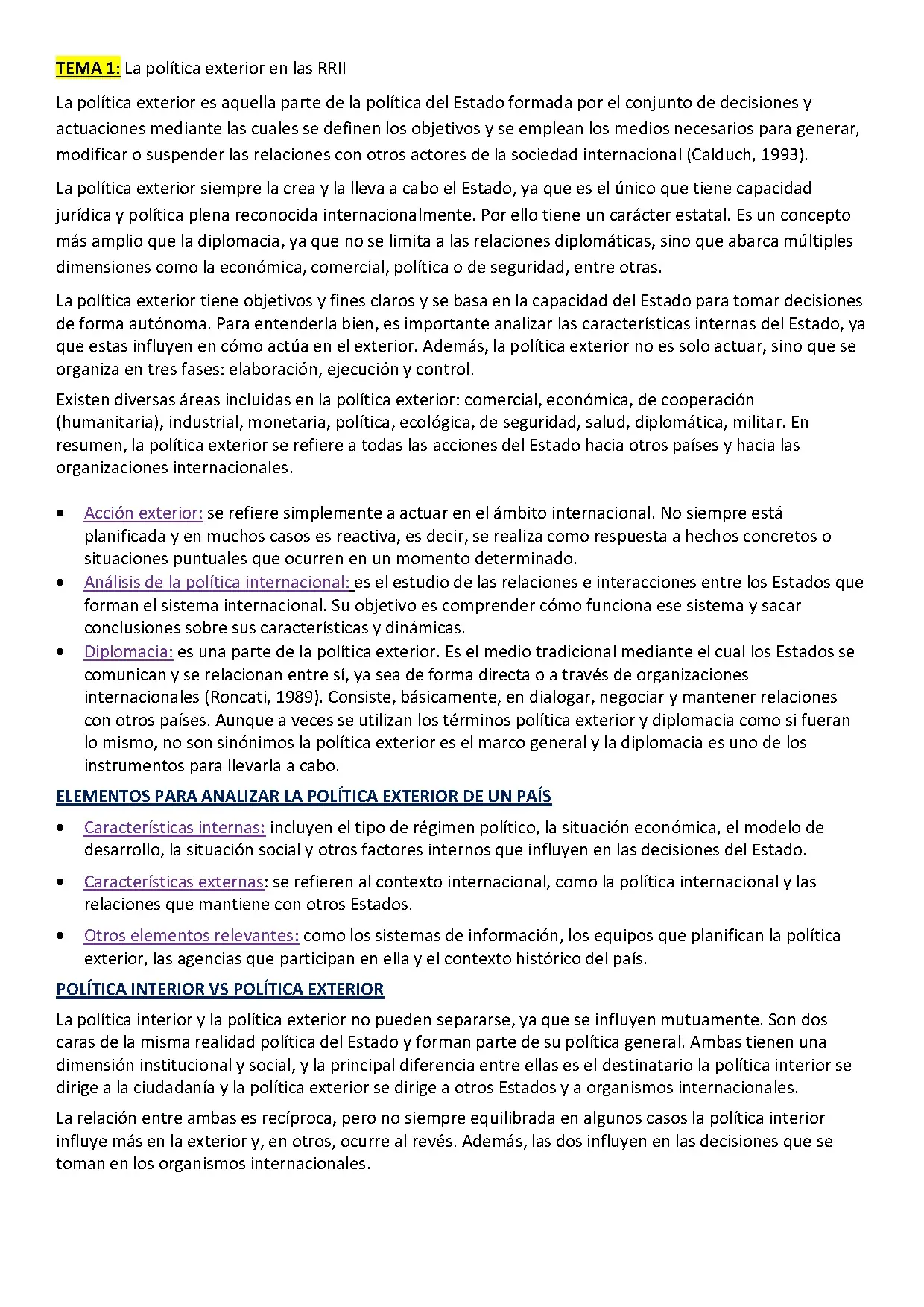 Política Exterior: Análisis y Estrategias