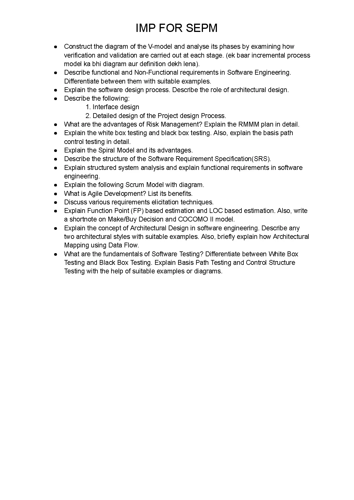 Software Engineering Project Management Guide