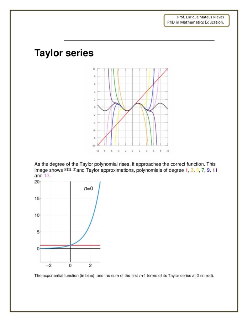 Taylor Series by Enrique Mateus Nieves