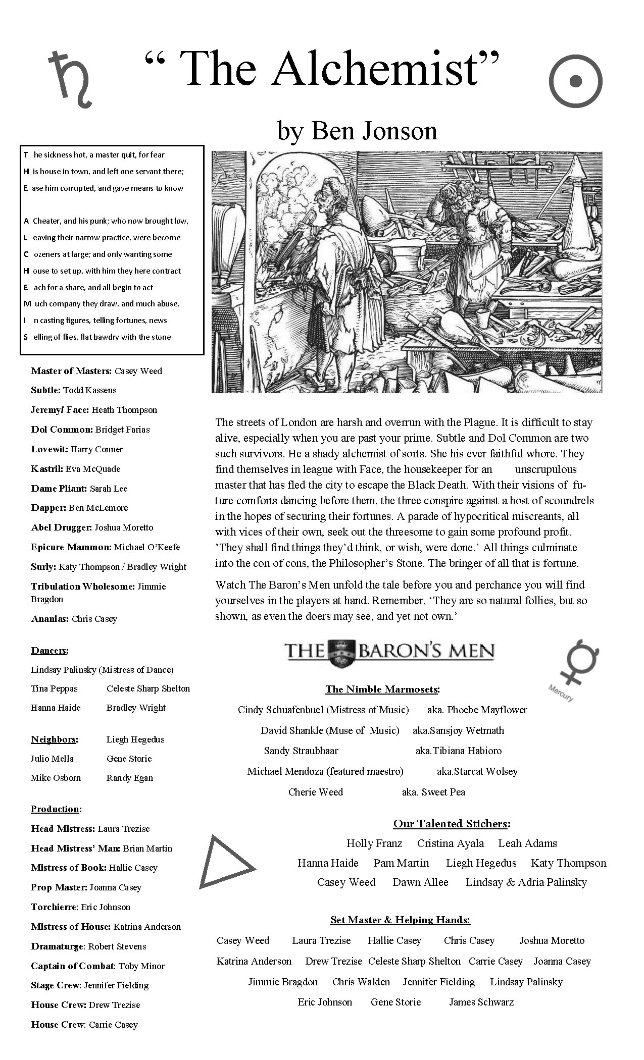 The Alchemist by Ben Jonson – A Theatrical Exploration