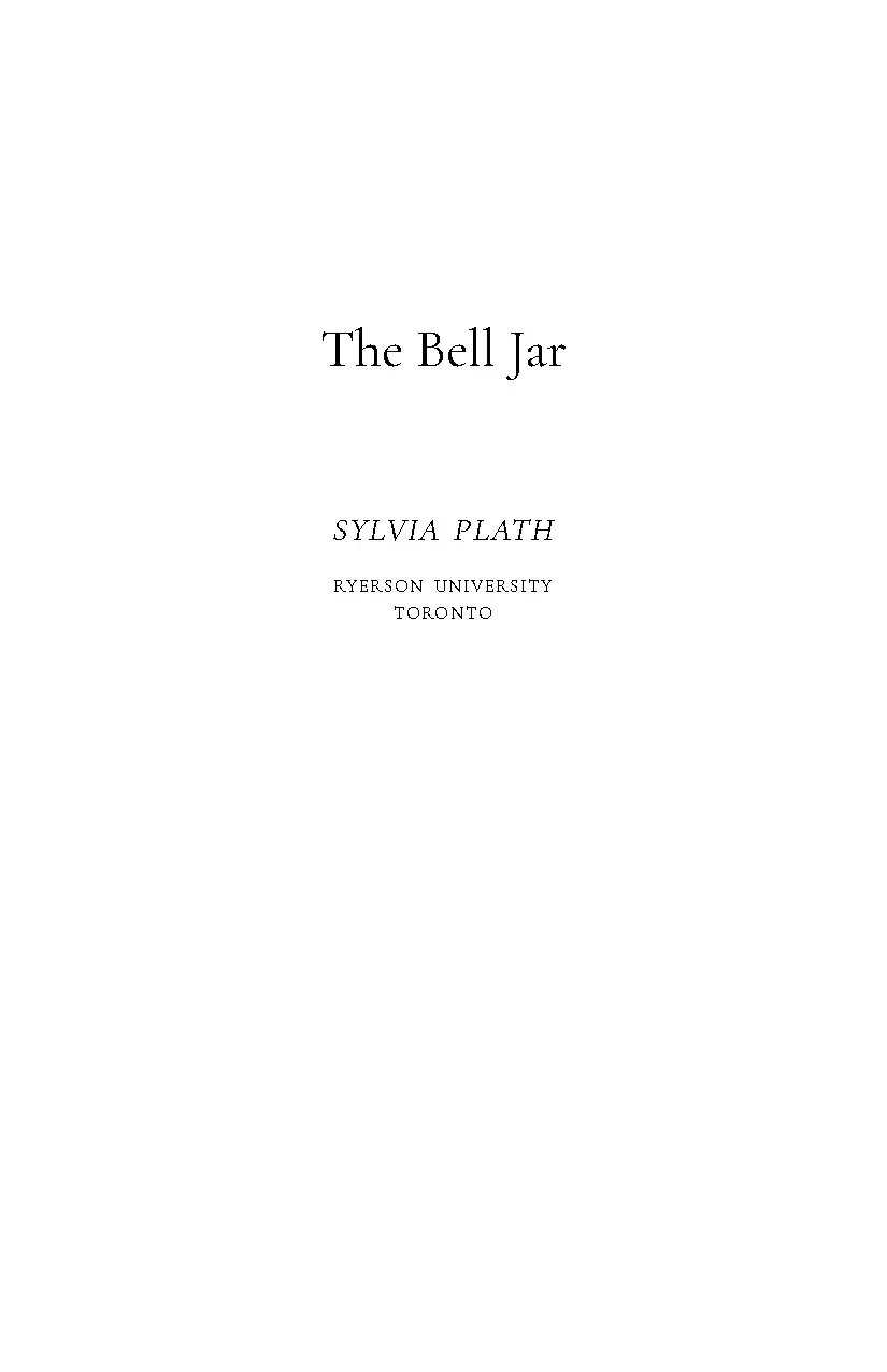 The Bell Jar by Sylvia Plath