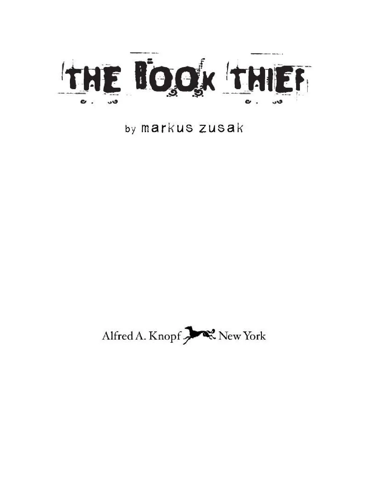 The Book Thief by Markus Zusak
