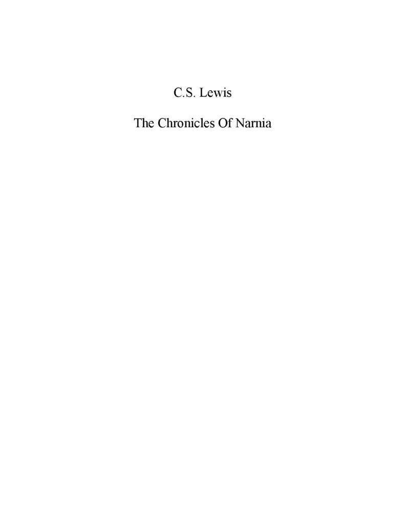 The Chronicles of Narnia: The Lion, the Witch and the Wardrobe