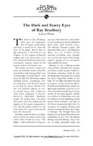The Dark and Starry Eyes of Ray Bradbury