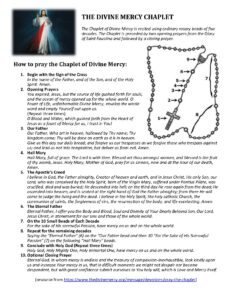 The Divine Mercy Chaplet Prayer Guide