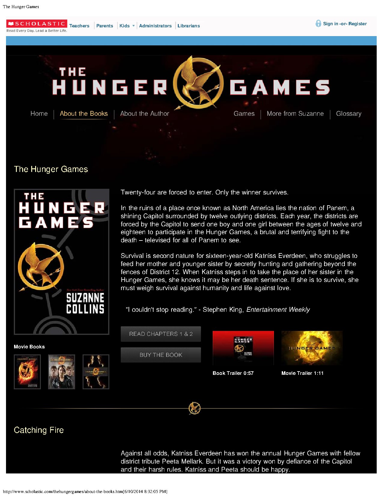 The Hunger Games Series Order by Suzanne Collins