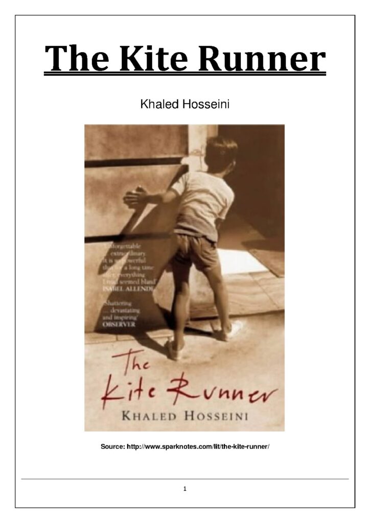 The Kite Runner Study Guide by Khaled Hosseini