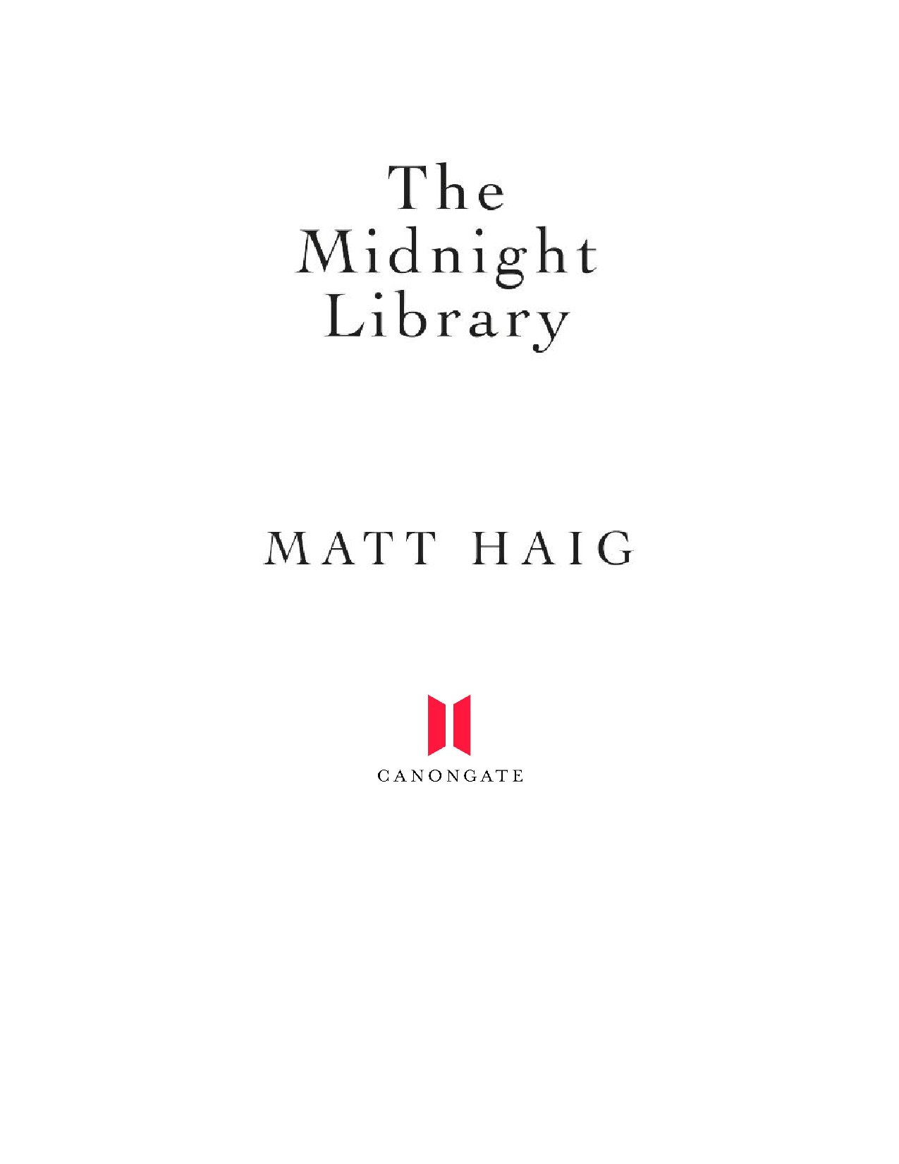 The Midnight Library by Matt Haig