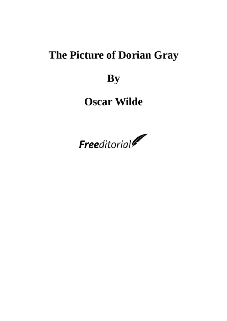 The Picture of Dorian Gray by Oscar Wilde