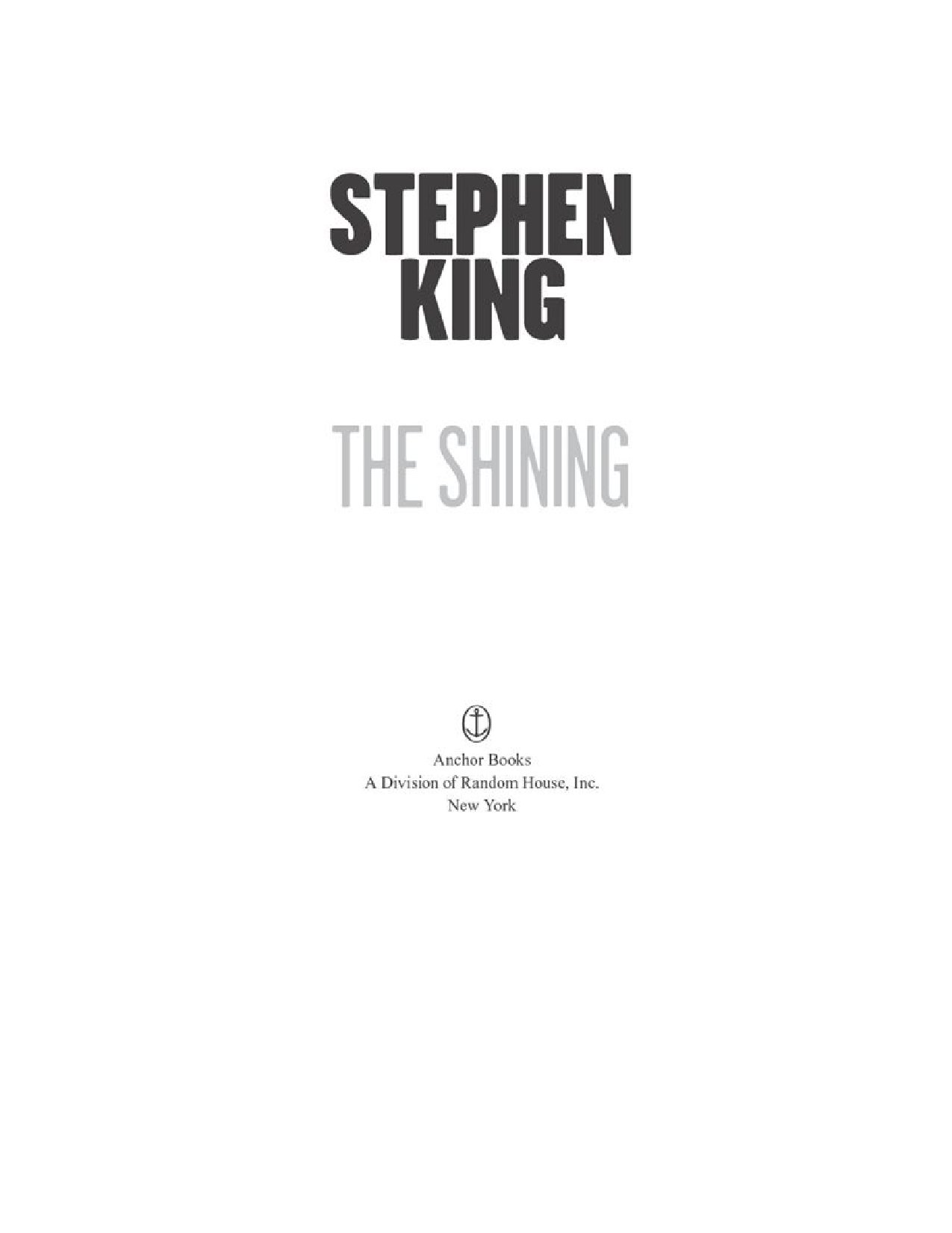 The Shining by Stephen King