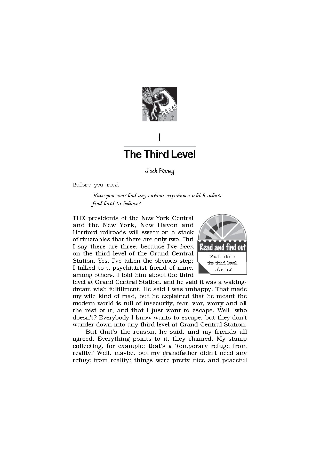The Third Level by Jack Finney