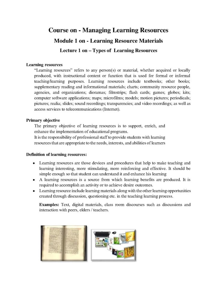 Types of Learning Resources Explained