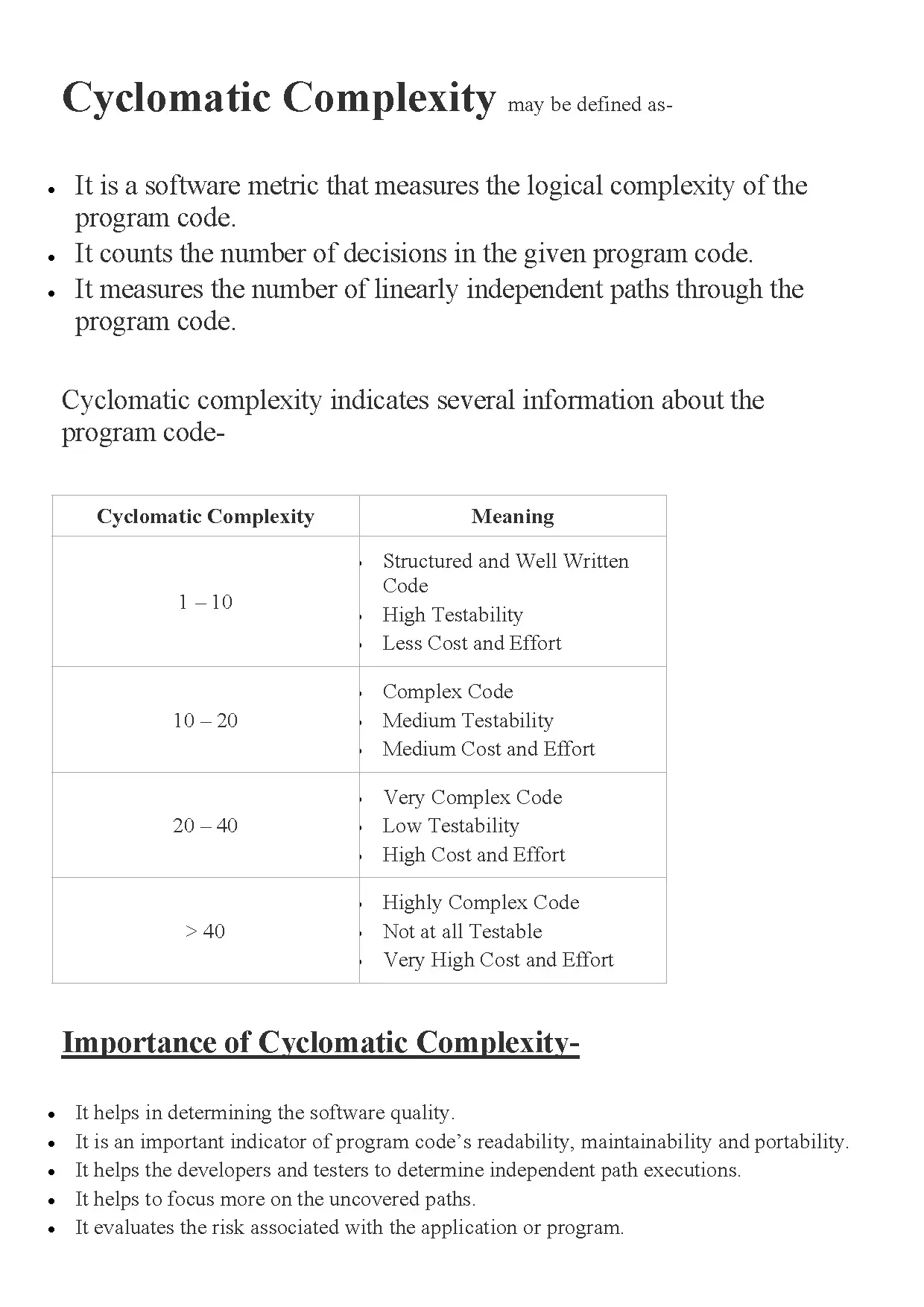 Understanding Cyclomatic Complexity in Software Development
