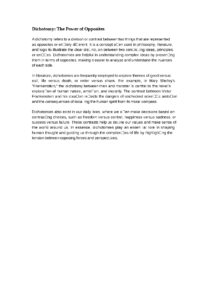 Understanding Dichotomies in Thought