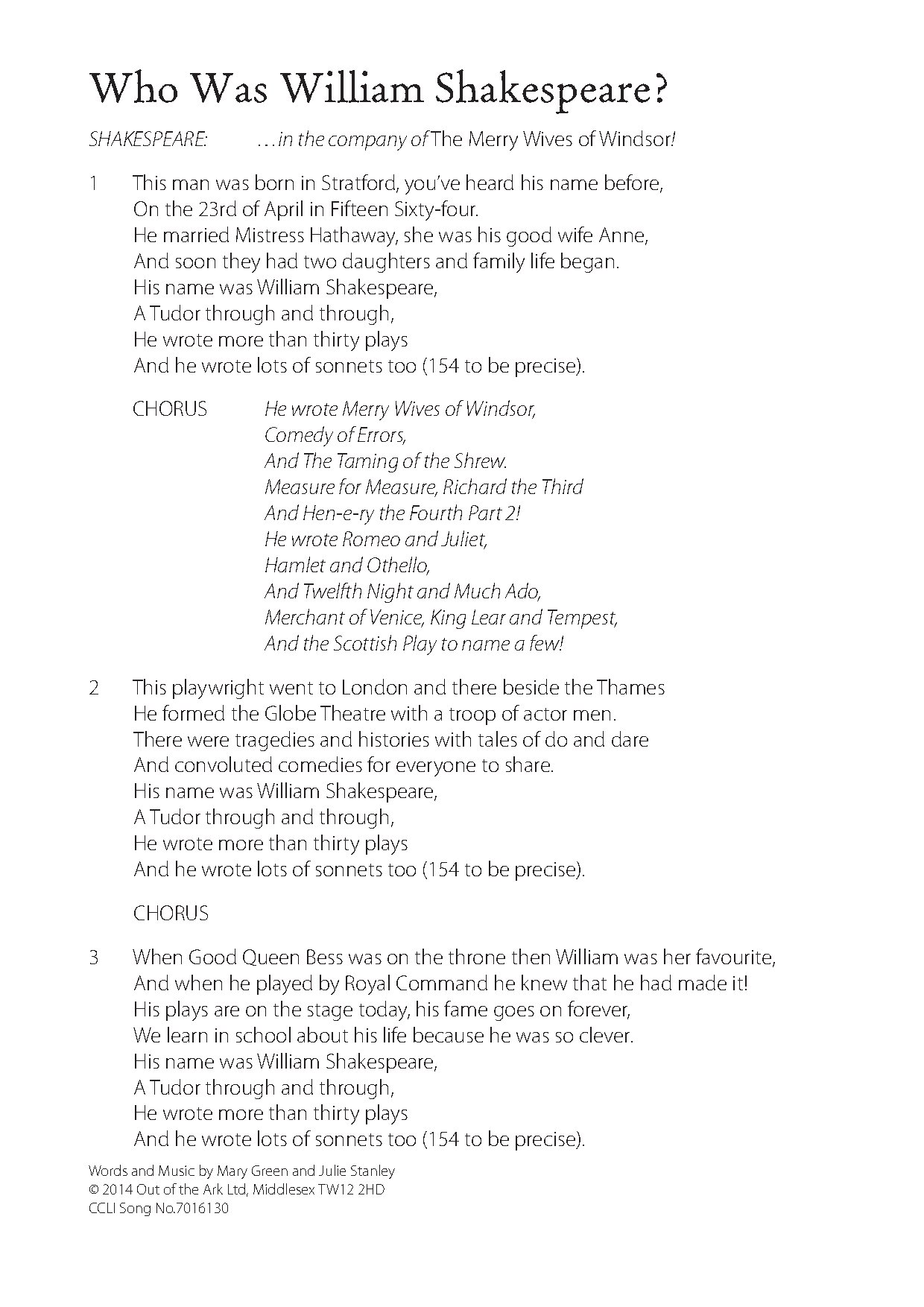 William Shakespeare Biography and Works Overview