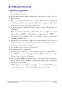 8085 Microprocessor Overview and Features