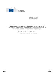 A New Circular Economy Action Plan for a Cleaner and More Competitive Europe