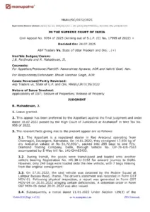 ASP Traders Vs State Of Uttar Pradesh – Supreme Court Judgment