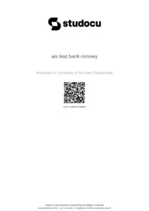Accounting Information Systems Test Bank