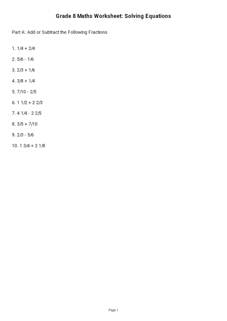 Adding and Subtracting Fractions Explained