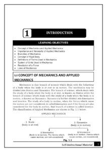 Applied Mechanics – Introduction to Mechanics and Dynamics