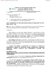 Celebration of International Day of Yoga 2026