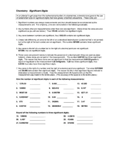 Chemistry: Significant Digits