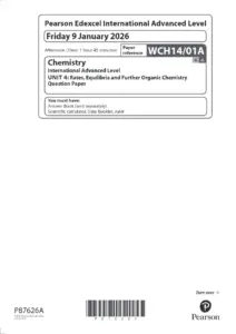 Chemistry Unit 4A Question Paper