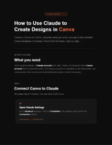 Claude Canva Setup Guide