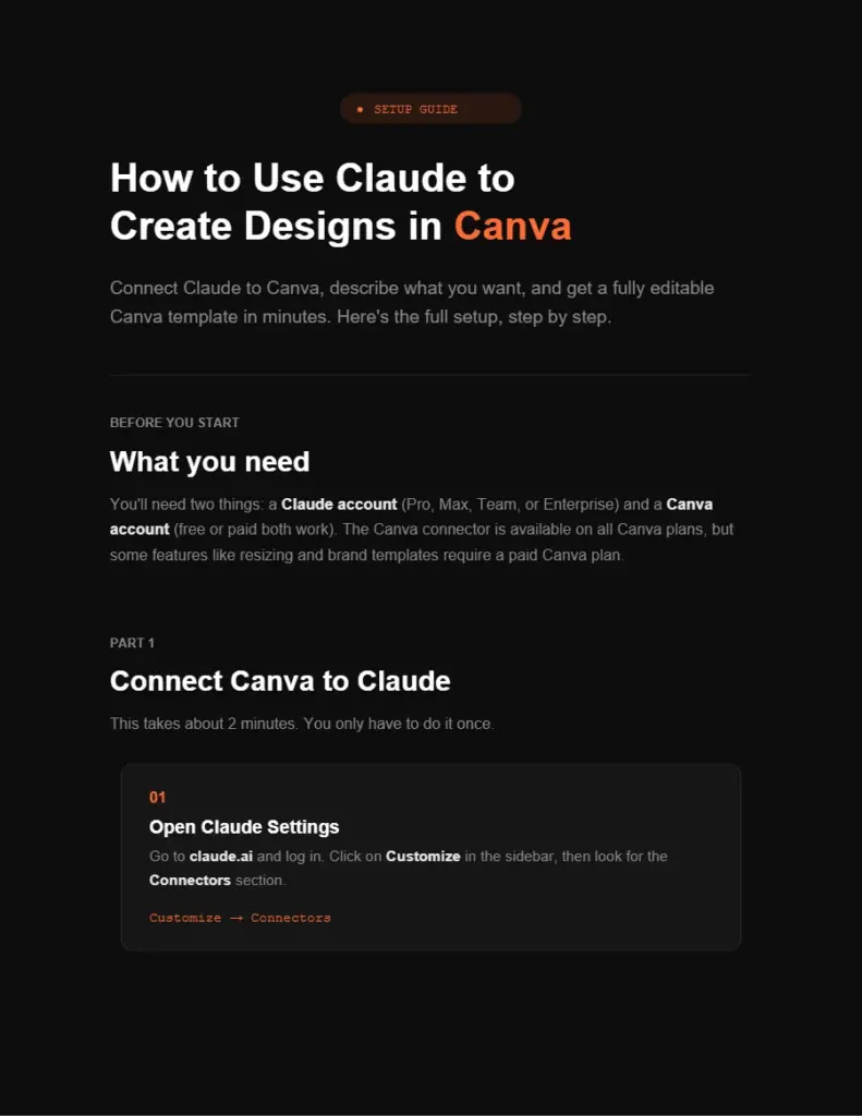 Claude Canva Setup Guide