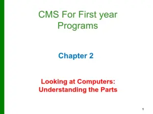 Computer Parts – Chapter 2b Updated