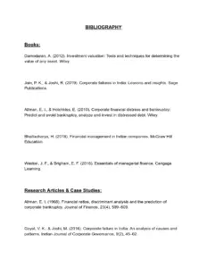 Corporate Financial Distress and Bankruptcy: Predict and Avoid Bankruptcy