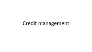 Credit Management: Types, Processes, and Best Practices
