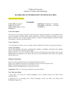 Economics ECO155