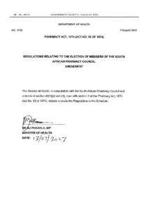 Election Regulations Amendment 2023
