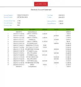 Electronic Account Statement for Kanhaiya Mahato – May 2026