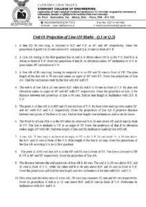 Engineering Graphics and Design Question Bank 1