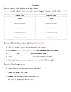 English Language Worksheet for Grammar Practice