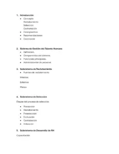 Estructura de Sistema y Subsistema
