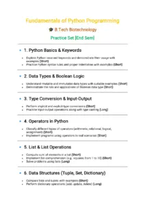 Fundamentals of Python Programming Practice Set