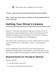 Getting Your Driver’s Licence in Ontario: Official MTO Guide