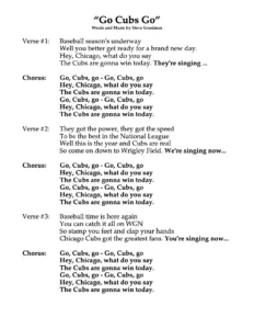 Go Cubs Go: Chicago Cubs Anthem