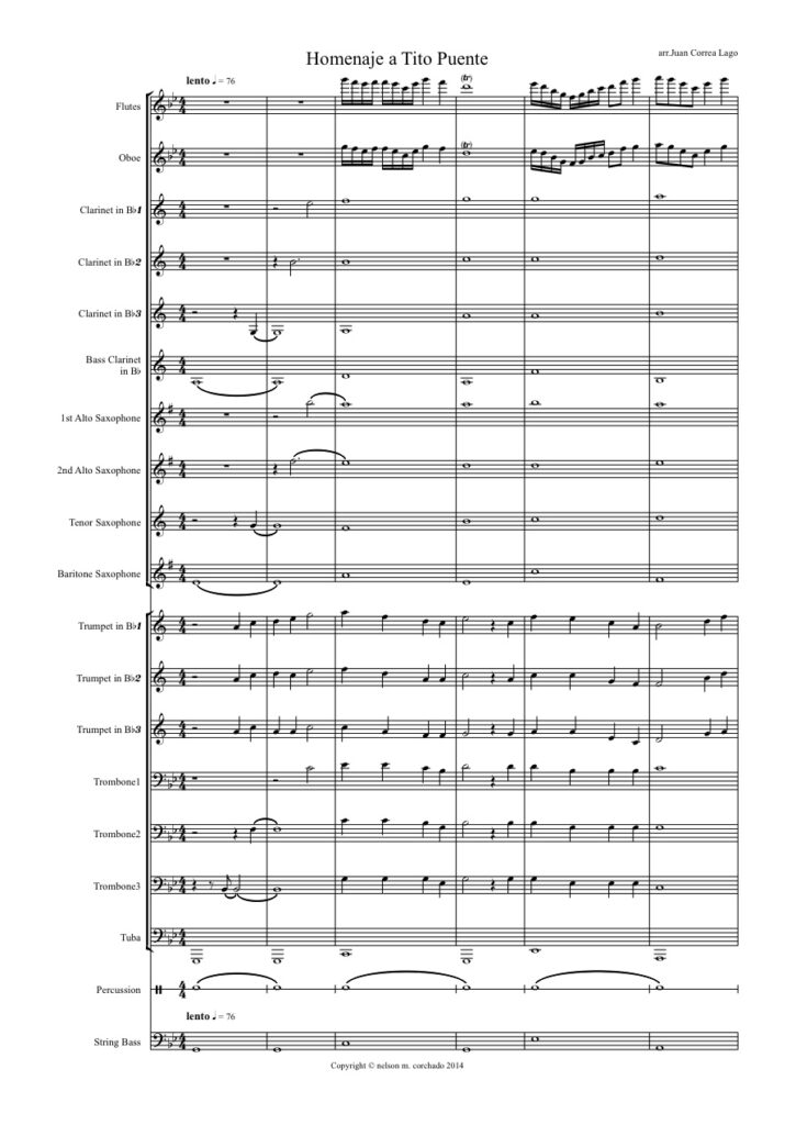 Homenaje a Tito Puente - Score and Parts