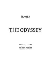 Homer – The Odyssey by Homer
