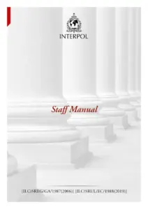 Interpol Staff Manual 2019
