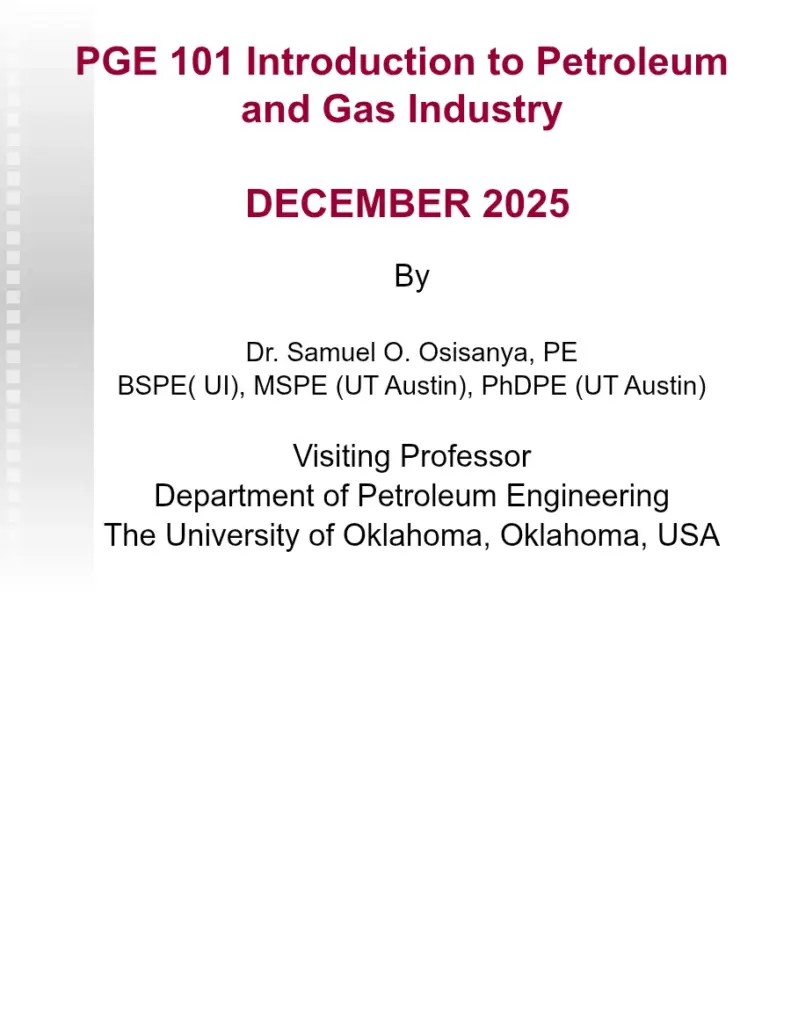 Introduction to Petroleum Industry - Chapter 1